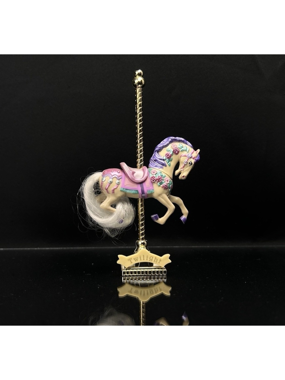 Vintage Matchbox Carousel Collection Twilight Horse Purple